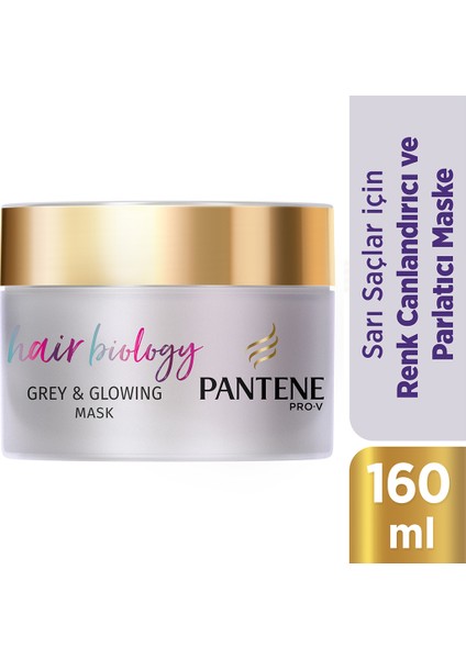 Hair Biology Renk Canlandırıcı ve Parlaklaştırıcı Maske Sarı Saçlar İçin Mor Şampuan Sonrası 160ML