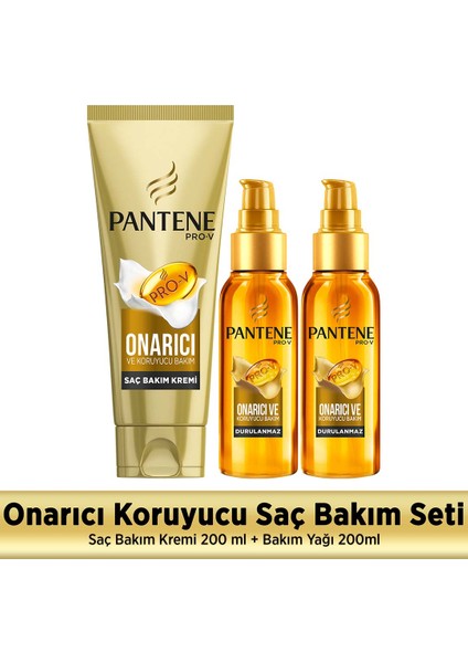 3 Minute Miracle Saç Bakım Kremi 200 ml + 2'li Bakım Yağı