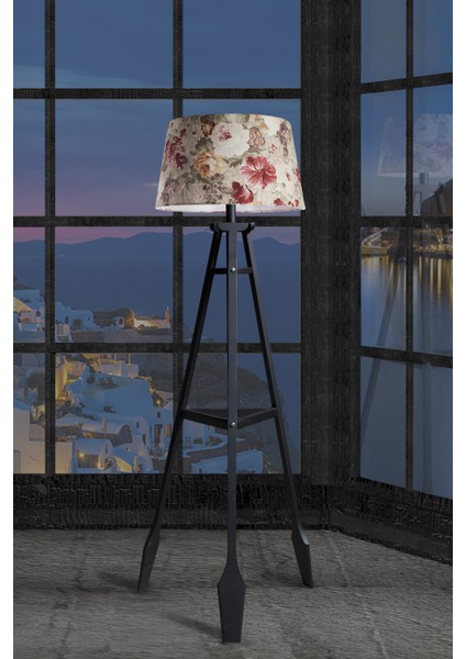 Remi Tripod Lambader Abajur Avize Aydınlatma Ahşap Siyah Ağaç Country Dekor Lamba Aplik Masif Doğal modelleri