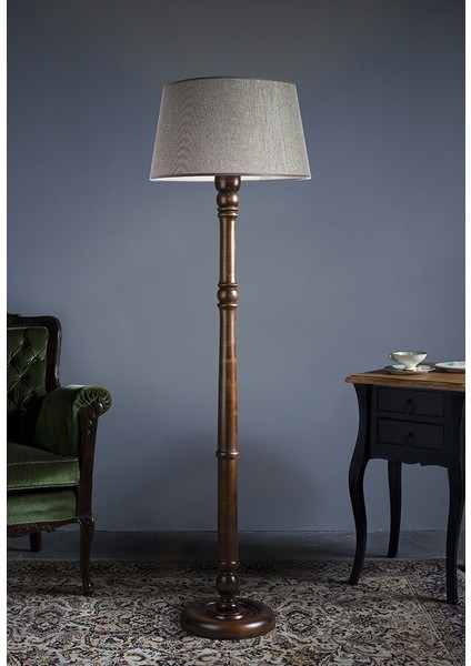 Torinio Torna Bacak Tripod Lambader Abajur Avize Aydınlatma Ahşap Ceviz Ağaç Country Dekor Lamba Aplik Masif Doğal fiyatları