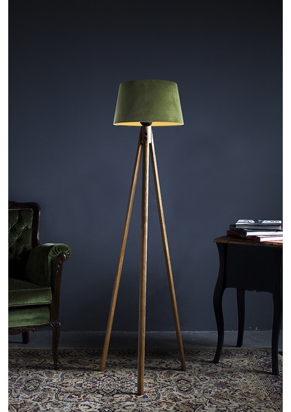 Oval 3 Ayaklı Tripod Lambader Naturel Köşe Lambası Ağaç Abajur fiyatları