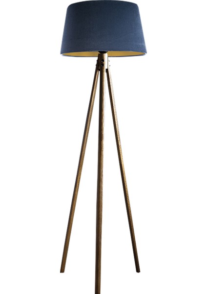 Oval 3 Ayak Tripod Lambader Abajur Avize Aydınlatma Ahşap Naturel Ağaç Country Dekor Lamba Aplik Masif Doğal