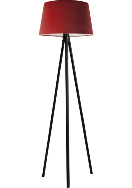 Oval 3 Ayak Tripod Lambader Abajur Avize Aydınlatma Ahşap Siyah Ağaç Country Dekor Lamba Aplik Masif Doğal