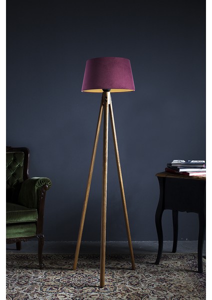 Oval 3 Ayak Tripod Lambader Abajur Avize Aydınlatma Ahşap Naturel Ağaç Country Dekor Lamba Aplik Masif Doğal modelleri