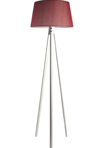 Oval 3 Ayak Tripod Lambader Abajur Avize Aydınlatma Ahşap Beyaz Ağaç Country Dekor Lamba Aplik Masif Doğal