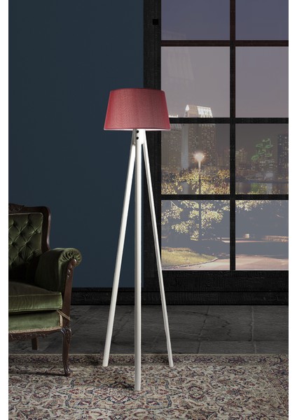 Oval 3 Ayak Tripod Lambader Abajur Avize Aydınlatma Ahşap Beyaz Ağaç Country Dekor Lamba Aplik Masif Doğal fiyatları