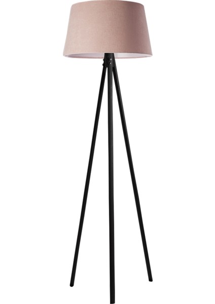 Oval 3 Ayak Tripod Lambader Abajur Avize Aydınlatma Ahşap Siyah Ağaç Country Dekor Lamba Aplik Masif Doğal