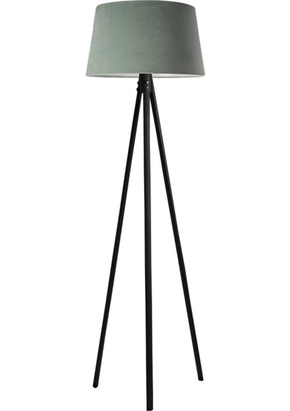 Oval 3 Ayak Tripod Lambader Abajur Avize Aydınlatma Ahşap Siyah Ağaç Country Dekor Lamba Aplik Masif Doğal