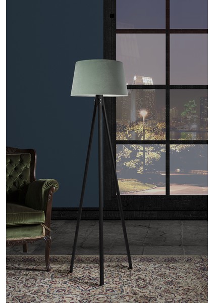 Oval 3 Ayak Tripod Lambader Abajur Avize Aydınlatma Ahşap Siyah Ağaç Country Dekor Lamba Aplik Masif Doğal fiyatları