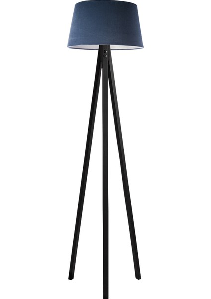 Düz 3 Ayak Tripod Lambader Abajur Avize Aydınlatma Ahşap Siyah Ağaç Country Dekor Lamba Aplik Masif Doğal