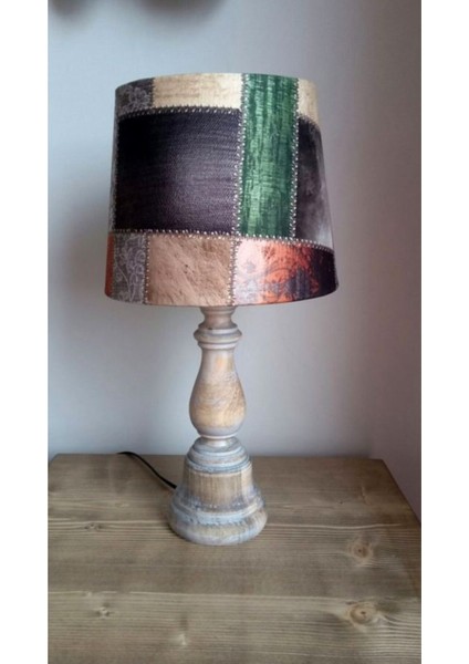 Baş Ucu Abajuru Fosil Eskitme