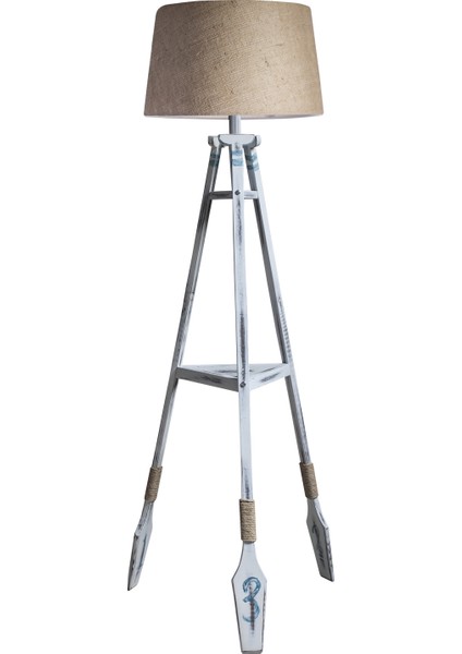 Remi Tripod Lambader Abajur Avize Aydınlatma Ahşap Fosil Eskitme Ağaç Country Dekor Lamba Aplik Masif Doğal