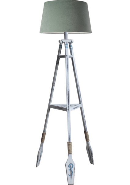 Remi Tripod Lambader Abajur Avize Aydınlatma Ahşap Fosil Eskitme Ağaç Country Dekor Lamba Aplik Masif Doğal