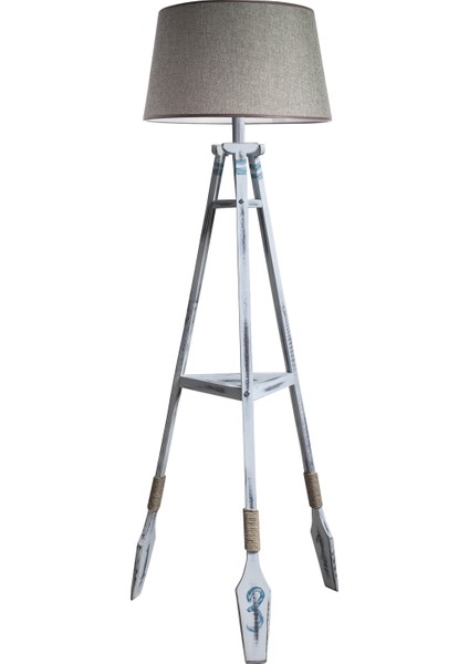 Remi Tripod Lambader Abajur Avize Aydınlatma Ahşap Fosil Eskitme Ağaç Country Dekor Lamba Aplik Masif Doğal