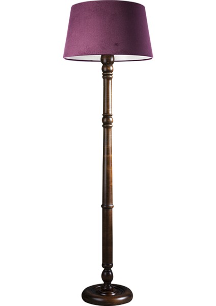 Torinio Torna Bacak Tripod Lambader Abajur Avize Aydınlatma Ahşap Ceviz Ağaç Country Dekor Lamba Aplik Masif Doğal