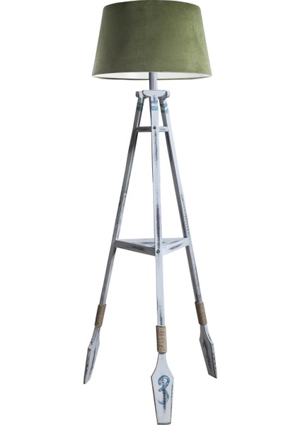 Remi Tripod Lambader Abajur Avize Aydınlatma Ahşap Fosil Eskitme Ağaç Country Dekor Lamba Aplik Masif Doğal