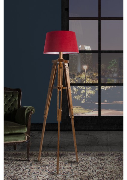 Piega Tripod Lambader Abajur Avize Aydınlatma Ahşap Naturel Ağaç Country Dekor Lamba Aplik Masif Doğal fiyatları