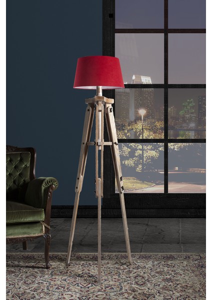 Piega Tripod Lambader Abajur Avize Aydınlatma Ahşap Ceviz Ağaç Country Dekor Lamba Aplik Masif Doğal fiyatları