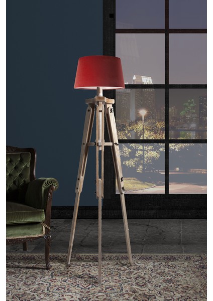 Piega Tripod Lambader Abajur Avize Aydınlatma Ahşap Ceviz Ağaç Country Dekor Lamba Aplik Masif Doğal fiyatları