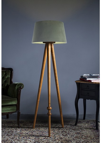 Round Leg Tripod Lambader Abajur Avize Aydınlatma Ahşap Naturel Ağaç Country Dekor Lamba Aplik Masif Doğal fiyatları