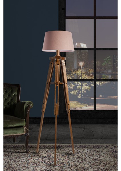 Piega Tripod Lambader Abajur Avize Aydınlatma Ahşap Naturel Ağaç Country Dekor Lamba Aplik Masif Doğal fiyatları