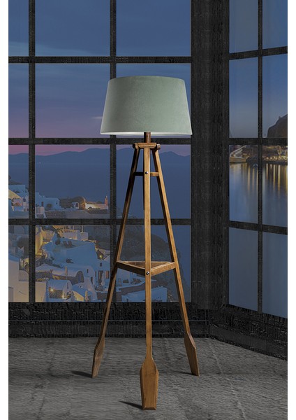 Remi Tripod Lambader Abajur Avize Aydınlatma Ahşap Naturel Ağaç Country Dekor Lamba Aplik Masif Doğal fiyatları
