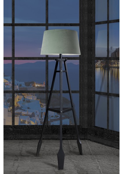 Remi Tripod Lambader Abajur Avize Aydınlatma Ahşap Siyah Ağaç Country Dekor Lamba Aplik Masif Doğal fiyatları