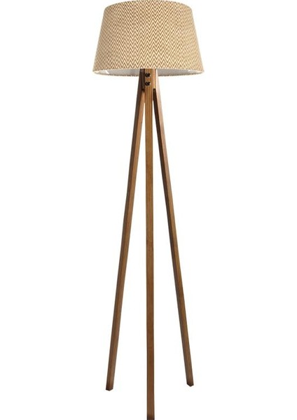 Düz 3 Ayak Tripod Lambader Abajur Avize Aydınlatma Ahşap Naturel Ağaç Country Dekor Lamba Aplik Masif Doğal indirimleri