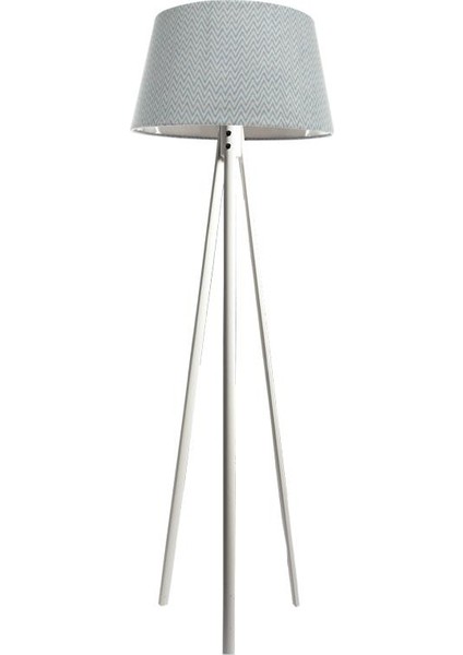 Oval 3 Ayak Tripod Lambader Abajur Köşe Lambası Ahşap Beyaz Ağaç Country Dekor Lamba Aplik Masif Doğal