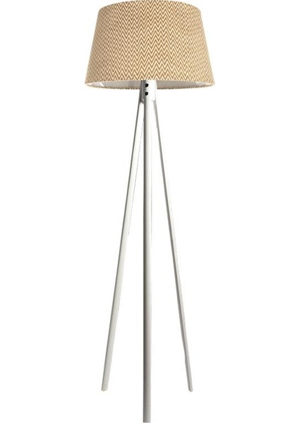 Oval 3 Ayak Tripod Lambader Abajur Köşe Lambası Ahşap Beyaz Ağaç Country Dekor Lamba Aplik Masif Doğal indirimleri