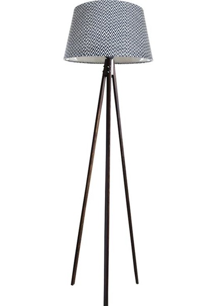 Oval 3 Ayak Tripod Lambader Abajur Köşe Lambası Ahşap Ceviz Ağaç Country Dekor Lamba Aplik Masif Doğal fiyatları