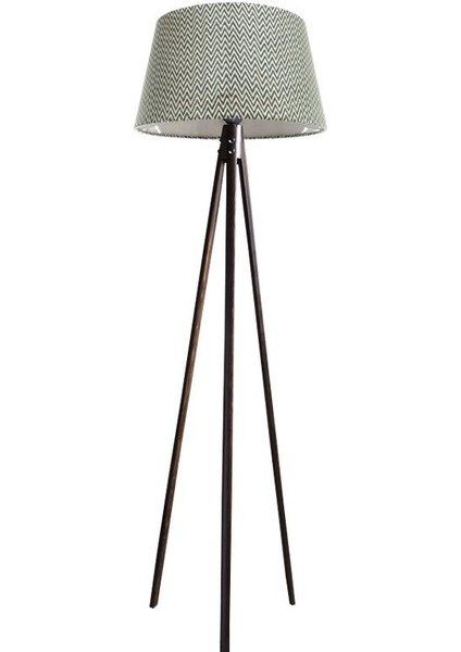 Oval 3 Ayak Tripod Lambader Abajur Köşe Lambası Ahşap Ceviz Ağaç Country Dekor Lamba Aplik Masif Doğal modelleri