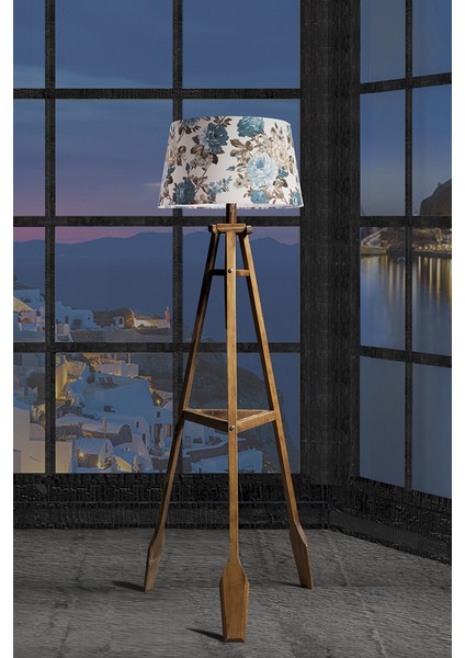 Remi Tripod Lambader Abajur Avize Aydınlatma Ahşap Naturel Ağaç Country Dekor Lamba Aplik Masif Doğal fiyatları