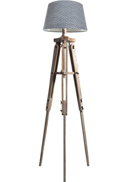 Piega Tripod Lambader Abajur Köşe Lambası Aydınlatma Ahşap Fosil Eskitme Ağaç Country Masif Doğal fiyatları