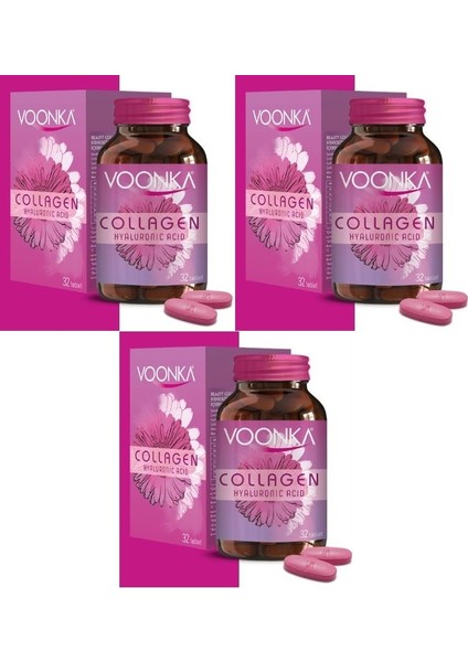 Beauty Collagen + Hyaluronic Acid – Hidrolize Kollajen ve Hyaluronik Asit Içeren Takviye Edici Gıda*3 Adet