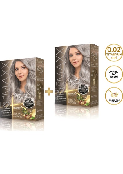 Beauty Expert 0.02 Titanyum Gri 2'li Set Boya