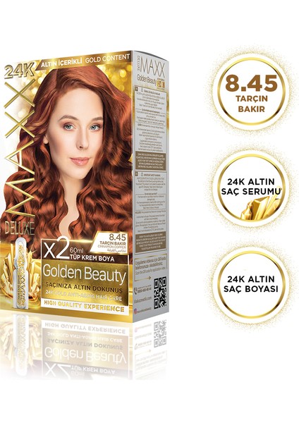 Maxx Deluxe Golden Beauty  8.45  Tarçın Bakır Set Boya