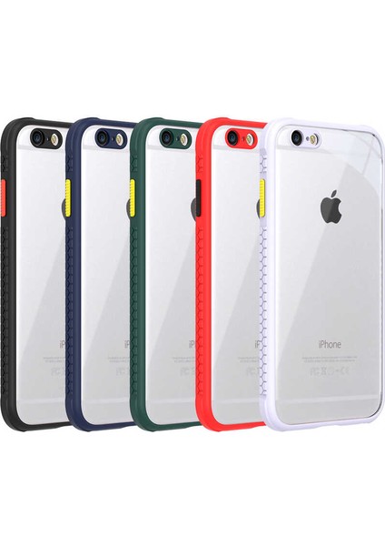 Apple iPhone 6s Kılıf Kamera ve Köşe Korumalı Aircolor Kapak - Kırmızı fırsatları