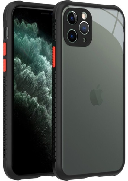 Apple iPhone 11 Pro Kılıf Kamera ve Köşe Korumalı Aircolor Kapak - Siyah