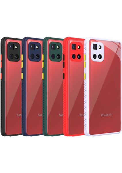 Samsung Galaxy A81 Kılıf Kamera ve Köşe Korumalı Aircolor Kapak - Siyah fırsatları