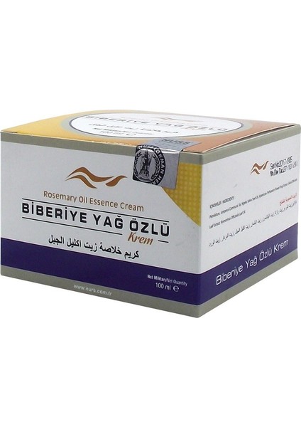 Biberiye Yağı Özlü Krem 100 ml