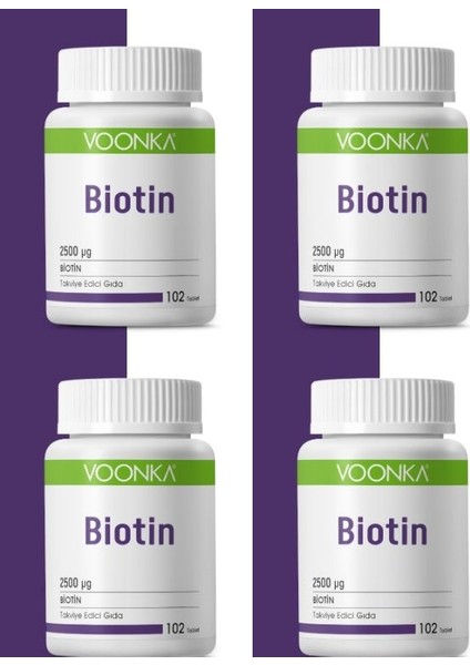 Bıotın 2500 Mcg 102 Tablet*4 Adet