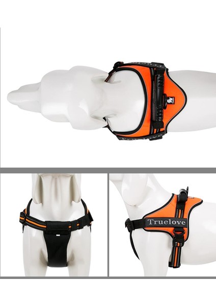 Oxford Kumaşlı, Esnek Yumuşak Süngerli Turuncu Göğüs Tasması fırsatları