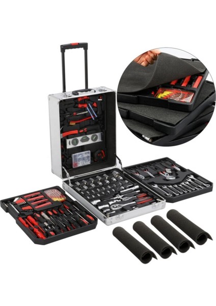 Mac&mos Professıonel Full Tekerlekli Alet Takım Çantası (186 Parça) fiyatları