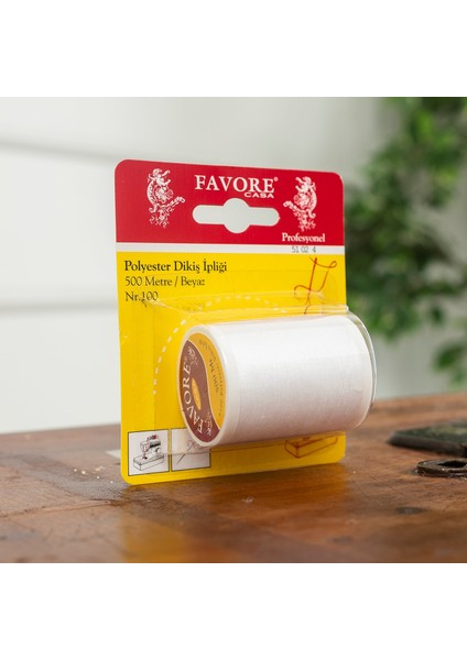 500 Metre Polyester Dikiş İpliği Beyaz