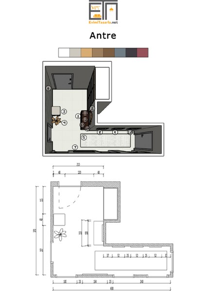 Evimitasarla Antre / Koridor Tasarımı Paketi