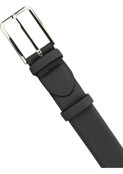 Tek Dikişli Yumuşak Dana Derisi Kemer - Gri fiyatları