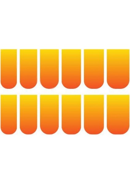 Artikel Sarı - Turuncu Ombre Tırnak Dövmesi, Tırnak Tattoo, Nail Art, Tırnak Sticker, Nail Sticker fiyatları