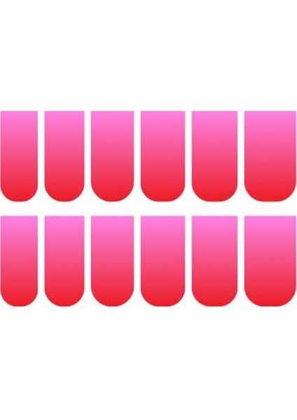 Artikel Pembe - Kırmızı Ombre Tırnak Dövmesi, Tırnak Tattoo, Nail Art, Tırnak Sticker, Nail Sticker fiyatları