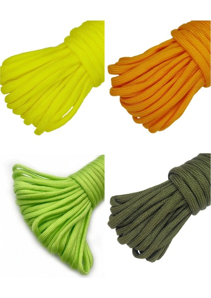 Paracord Paraşut Ipi 4 mm Pastel Renkler 4 Seçenek 550 Lb
